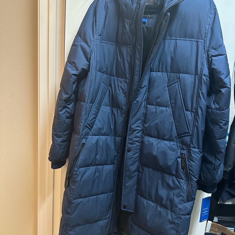 Vince Camuto Men's Blue Quilted Jacket size M/womens L/ NWT